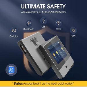 ELLIPAL Air-gapped Crypto Wallet – Titan Mini, 10000 Coins & Tokens, Anti-Tamper Cold Storage for BTC/XRP/ETH/XLM/USDT/LTC