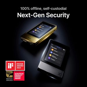SecuX Neo Gold – Crypto Wallet w/Intuitive Touchscreen, Bluetooth & USB-C, Manage Bitcoin, Ethereum, NFTs, Tokens, & Cryptocurrency with Military-Grade Security and User-Friendly Interface